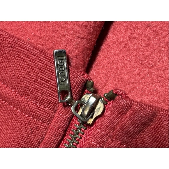 Vtg Coogi Mens Jogger Sweatpants Grunge Size XXL 2XL Red Y2K -FADED AND PEELING - Picture 8 of 16